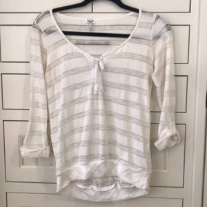 White stripped blouse
